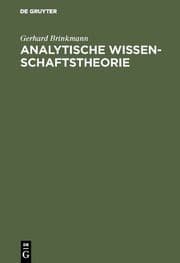Cover von Analytische Wissenschaftstheorie