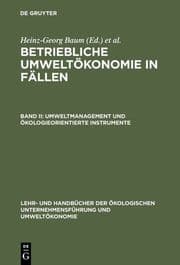 Cover von Umweltmanagement und ökologieorientierte Instrumente