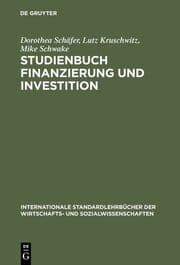 Cover von Studienbuch Finanzierung und Investition