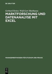 Cover von Marktforschung und Datenanalyse mit EXCEL