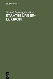 Cover von Staatsbürgerlexikon