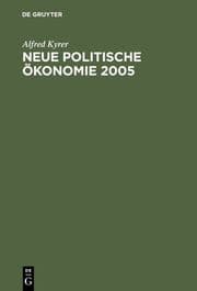 Cover von Neue Politische Ökonomie 2005