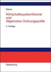 Cover von Wirtschaftssystemtheorie und Allgemeine Ordnungspolitik