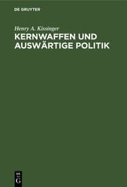 Cover von Kernwaffen und Auswärtige Politik