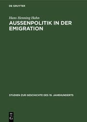 Cover von Außenpolitik in der Emigration