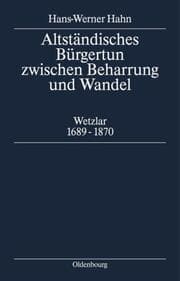 Cover von Altständisches Bürgertum zwischen Beharrung und Wandel