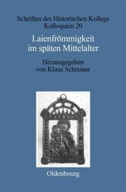 Cover von Laienfrömmigkeit im späten Mittelalter