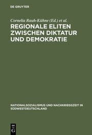 Cover von Regionale Eliten zwischen Diktatur und Demokratie