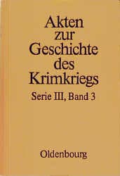 Cover von Akten zur Geschichte des Krimkrieges III, Englische Akten 3