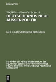 Cover von Deutschlands neue Außenpolitik 4