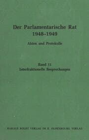 Cover von Interfraktionelle Besprechungen