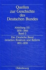 Cover von Der deutsche Bund zwischen Reaktion und Reform 1851-1858