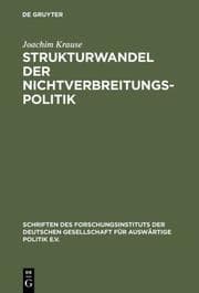 Cover von Strukturwandel der Nichtverbreitungspolitik