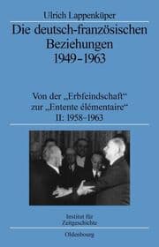 Cover von Die deutsch-französischen Beziehungen 1949-1963