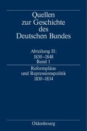 Cover von Quellen zur Geschichte des Deutschen Bundes, Abteilung II/1