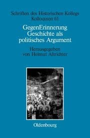 Cover von GegenErinnerung