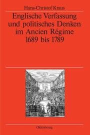 Cover von Englische Verfassung und politisches Denken im Ancien Régime
