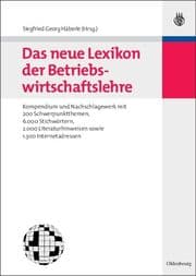 Cover von Das neue Lexikon der Betriebswirtschaft