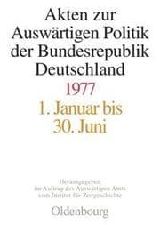 Cover von Akten zur Auswärtigen Politik der Bundesrepublik Deutschland 1977