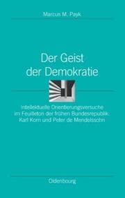 Cover von Der Geist der Demokratie