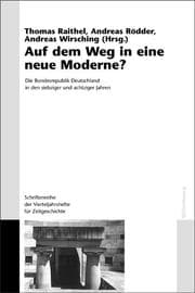 Cover von Auf dem Weg in eine neue Moderne?