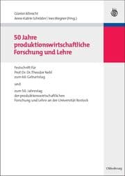 Cover von 50 Jahre produktionswirtschaftliche Forschung und Lehre