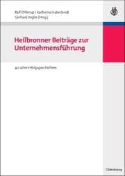 Cover von Heilbronner Beiträge zur Unternehmensführung