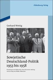 Cover von Sowjetische Deutschland-Politik 1953 bis 1958