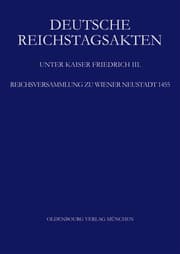 Cover von Reichsversammlung zu Wiener Neustadt 1455