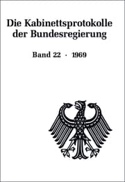 Cover von Die Kabinettsprotokolle der Bundesregierung 22/1969