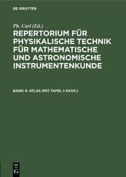 Cover von ATLAS (mit Tafel I-XXVII.)