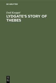 Cover von Lydgate's Story of Thebes