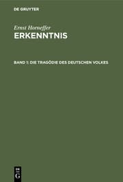 Cover von Die Tragödie des deutschen Volkes