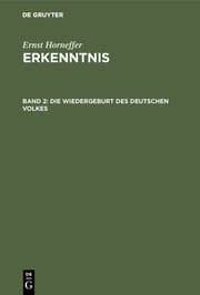 Cover von Die Wiedergeburt des deutschen Volkes