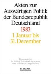 Cover von Akten zur Auswärtigen Politik der Bundesrepublik Deutschland 1983
