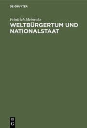 Cover von Weltbürgertum und Nationalstaat