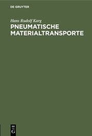 Cover von Pneumatische Materialtransporte