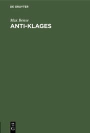 Cover von Anti-Klages