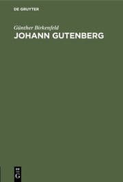 Cover von Johann Gutenberg