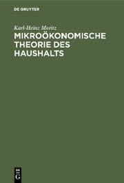 Cover von Mikroökonomische Theorie des Haushalts