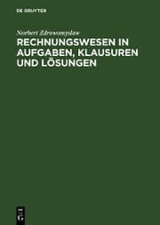 Cover von Rechnungswesen in Aufgaben, Klausuren und Lösungen