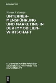 Cover von Unternehmensführung und Marketing in der Immobilienwirtschaft