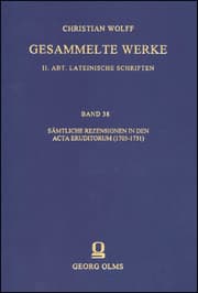 Cover von Christian Wolff: Gesammelte Werke