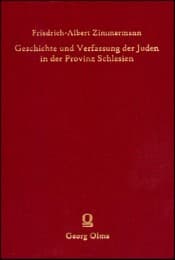Cover von Geschichte und Verfassung der Juden in der Provinz Schlesien