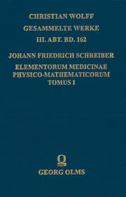 Cover von Elementorum Medicinae physico-mathematicorum Tomus I