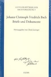 Cover von Johann Christoph Friedrich Bach - Briefe und Dokumente