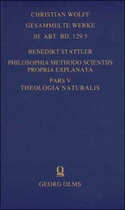 Cover von Philosophia methodo scientiis propria explanata