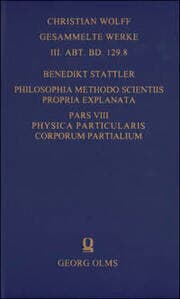 Cover von Philosophia methodo scientiis propria explanata