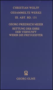 Cover von Rettung der Ehre der Vernunft wider die Freygeister