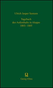 Cover von Tagebuch des Aufenthalts in Aleppo 1803-1805